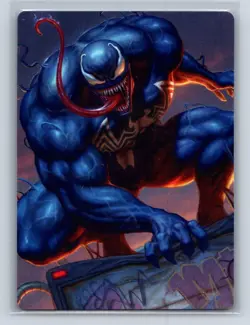 VENOM, DEADLY DEVOURER ART CARD MARVEL'S SPIDER-MAN MAGIC: THE GATHERING NM - Image 1