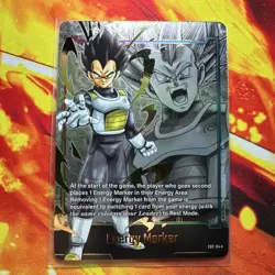 Bandai Dragon Ball Super Card Game Vegeta Gold Energy Marker E02-04 Foil Card NM - Image 3