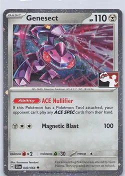 Genesect Uncommon Prize Pack Series Cards 040/064 Cosmo Holo NM - Image 1
