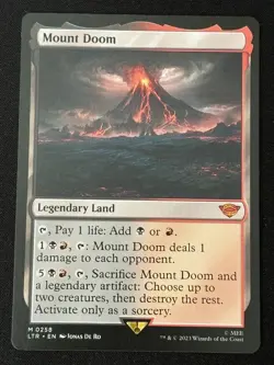 1x MTG Mount Doom - Universes Beyond: The Lord of the Rings (LTR) #258 - Magic - Image 1