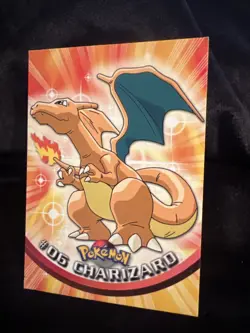 Pokemon 2000 Topps TV Animation Edition Series 3 Charizard #06 - Image 2