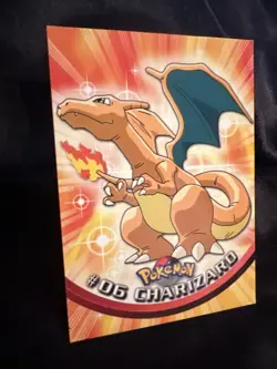 Pokemon 2000 Topps TV Animation Edition Series 3 Charizard #06 - Image 3