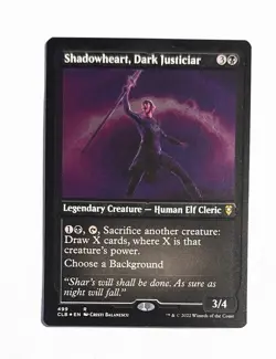 Shadowheart, Dark Justiciar ~ Magic MTG Battle for Baldur's Gate ~ Foil #499 - Image 1