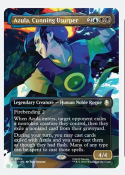 Azula, Cunning Usurper (Borderless) MTG TLA | EDH Grixis Exile Flash | Rare | NM - Image 1