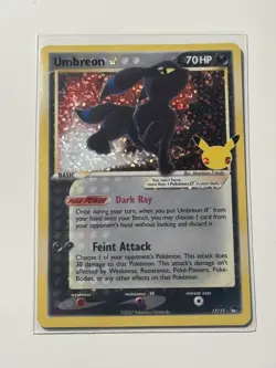 Pokemon Celebrations Umbreon Gold Star Classic Collection 17/17 MINT - Image 2