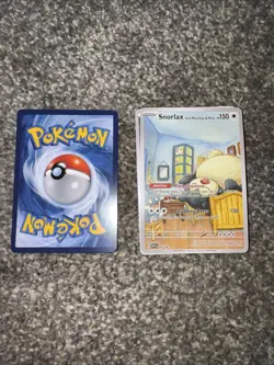 Van Gogh Custom Pokemon Card Snorlax with Munchlax & Mew - Image 2