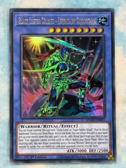 YUGIOH BLACK LUSTER SOLDIER - LEGENDARY SWORDSMAN ULTRA RARE 1ST NM MAZE-EN011 - Image 1