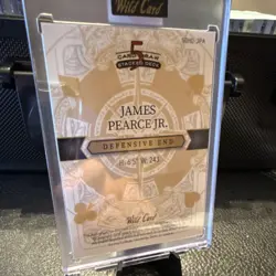 Wild Card 5 Card Draw Stacked Deck James Pearce Jr. Autograph 2/2 Football Card - Image 2