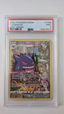 Gengar TG06/TG30 Ultra Rare PSA 9 Pokemon TCG SWSH11 Lost Origin Trainer Gallery - Image 1