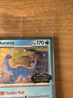 Pokemon Aurorus Perfect Order STAMPED Promo Cosmos Holo Card #24 SEALED 🦕 - Image 3