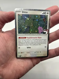 Ditto 132/165 Cosmos Holo Prize Pack Stamped Series 6 Pokemon TCG 151 Mew - Image 3