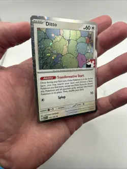 Ditto 132/165 Cosmos Holo Prize Pack Stamped Series 6 Pokemon TCG 151 Mew - Image 4