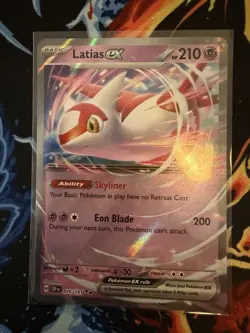 Pokemon TCG Latias ex 076/191 Surging Sparks Holo Double Rare English 210 HP - Image 1