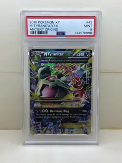 🔥✨ 2015 Pokemon XY Ancient Origins M Tyranitar Ex 43/98 PSA 9 ✨🔥 - Image 1