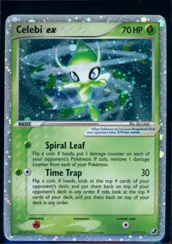 Pokemon EX UNSEEN FORCES - #117/115 Celebi ex - Secret Rare Holo - ENG - HP - Image 1