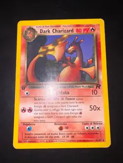 Carta Pokemon Dark Charizard 21/82 1° edizione Set Team Rocket ITA - Image 2