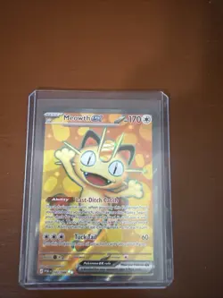 Pokemon TCG Meowth ex 107/088 Full Art Ultra Rare - Perfect Order - Near Mint - Image 1