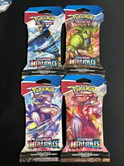 Pokemon TCG SWSH: Battle Styles Sleeved Booster Pack complete Artwork set - Image 1
