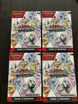 Prismatic Evolutions Booster Bundles Pokemon TCG Lot Of 4 Sealed - Image 1