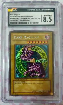 YUGIOH! 2002 Booster pack Collectors Tins Dark Magician (CGC 8.5) - Image 1