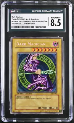 YUGIOH! 2002 Booster pack Collectors Tins Dark Magician (CGC 8.5) - Image 2
