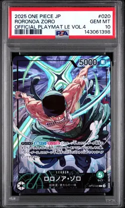 2025 ONE PIECE JAPANESE PROMOS #020 RORONOA ZORO PSA 10 - Image 1