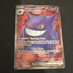 Gengar EX 193/162 Temporal Forces Ultra Rare Pokemon Card - Image 1