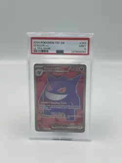 2024 POKEMON TEMPORAL FORCES #193/162 GENGAR EX FULL ART ULTRA RARE PSA 9 - Image 1