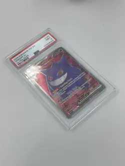 2024 POKEMON TEMPORAL FORCES #193/162 GENGAR EX FULL ART ULTRA RARE PSA 9 - Image 2