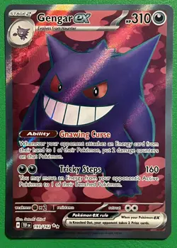 Pokemon TCG Gengar ex 193/162 Temporal Forces Full Art Ultra Rare NM - Image 1