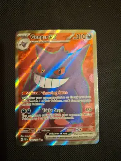 Pokemon Gengar EX TCG Scarlet & Violet Temporal Forces Holo Card 193/162 - Image 1