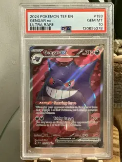 PSA 10 Pokemon Gengar EX TCG Scarlet Violet Temporal Forces 193/162 - Image 1