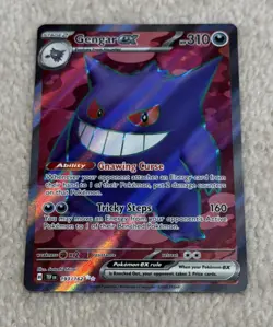 Pokemon TCG Gengar EX Temporal Forces Ultra Rare Card 193/162 - Image 1