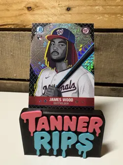 James Wood Rookie 2025 Bowman Chrome Ascensions Mojo Rookie RC BA-17 Nationals - Image 1
