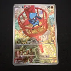 Pokemon TCG Riolu 010 Mega Evolution Black Star Promo Holo - Image 1