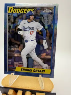 2025 Topps Chrome Shohei Ohtani 90CB-7 1990 Topps Refractor Dodgers - Image 3
