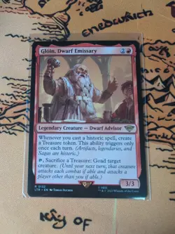 Gloin, Dwarf Emissary R0132 Rare Lord Of The Rings NM MTG - Image 1