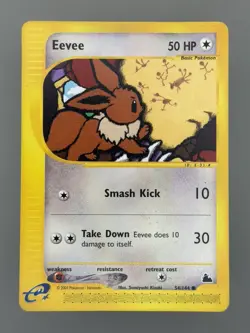 Eevee 54/144 Skyridge Common Pokemon TCG Card English - Image 1