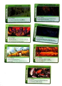 Lot #0310. 7 Chaotic Location Rare cards. with Copper Foil Letters - Image 1