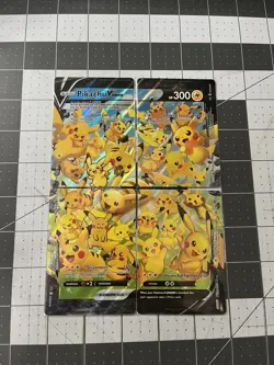 ULTRA RARE Pikachu V-Union 4-Card Set Pokemon TCG SWSH139-142 Holo Promo - NM - Image 1