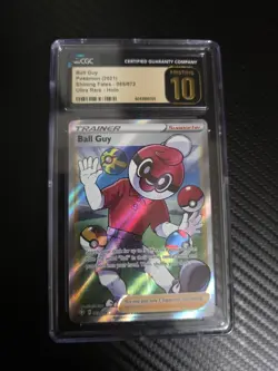 CGC 10 PRISTINE Ball Guy Shining Fates 065/072 Ultra Rare Pokemon Card English - Image 1