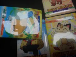 Pokemon Bandai Promo Waterproof Bathroom Menko Card x4 Vulpix Meowth etc #5 - Image 5