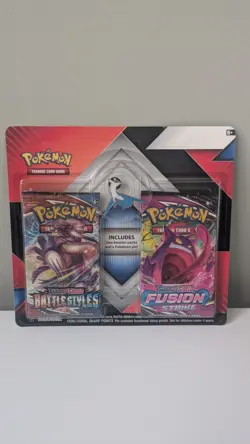 Battle Styles/Fusion Strike Latios Pin Collection Pokemon TCG 2 pack booster - Image 1