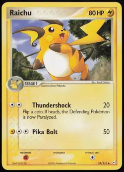 Raichu 51/110 MP Holon Phantoms Uncommon Pokemon - Image 1