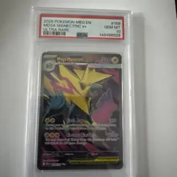 Pokemon Mega Manectric ex 158/132 Mega Evolution PSA 10 Gem Mint - Image 1