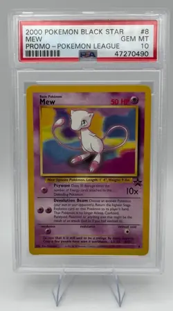 Pokemon Mew Wizards Black Star Promo #8 PSA 10 - Image 1