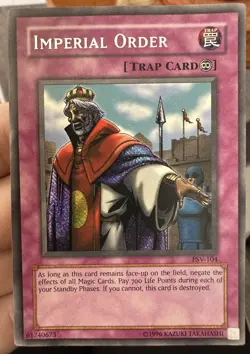 Yu Gi Oh! Imperial Order PSV-104 Secret Rare Unlimited Edition NM - Image 1