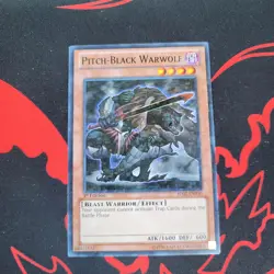 Pitch-Black Warwolf (Mosaic Rare) BP02-EN030 Yu-Gi-Oh 1st Edition LP - Image 1