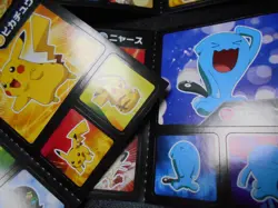 Pokemon Card Carddass Coris Promo Non Holo Sticker 4 SET Pikachu Pichu etc #2204 - Image 5