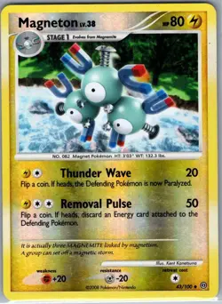 Magneton 43/100 Reverse Holo Stormfront - Pokemon Card - NM - Image 1